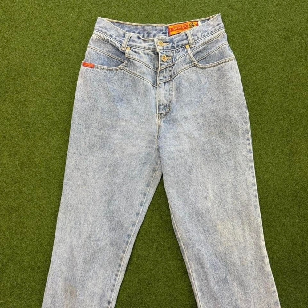 Vintage 1990s lawman western wear high waisted women's denim jeans